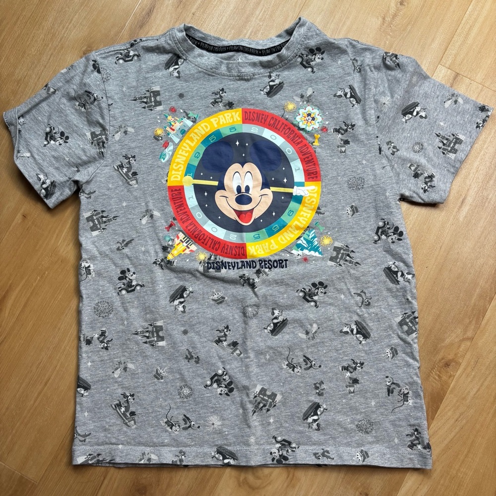 Disney Gray Mickey Mouse Short Sleeve Tee
